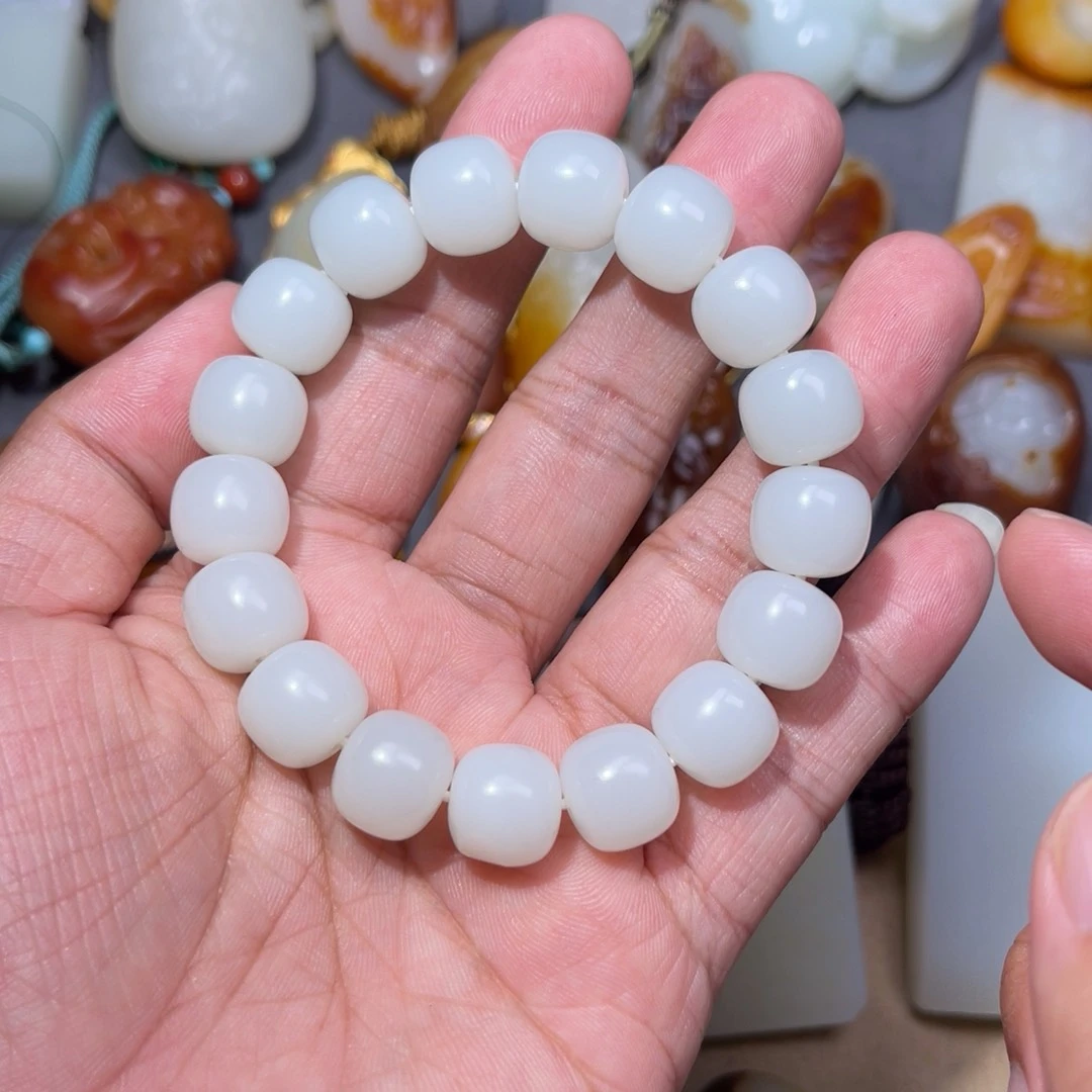 和田玉未镶嵌颈饰慕*曜