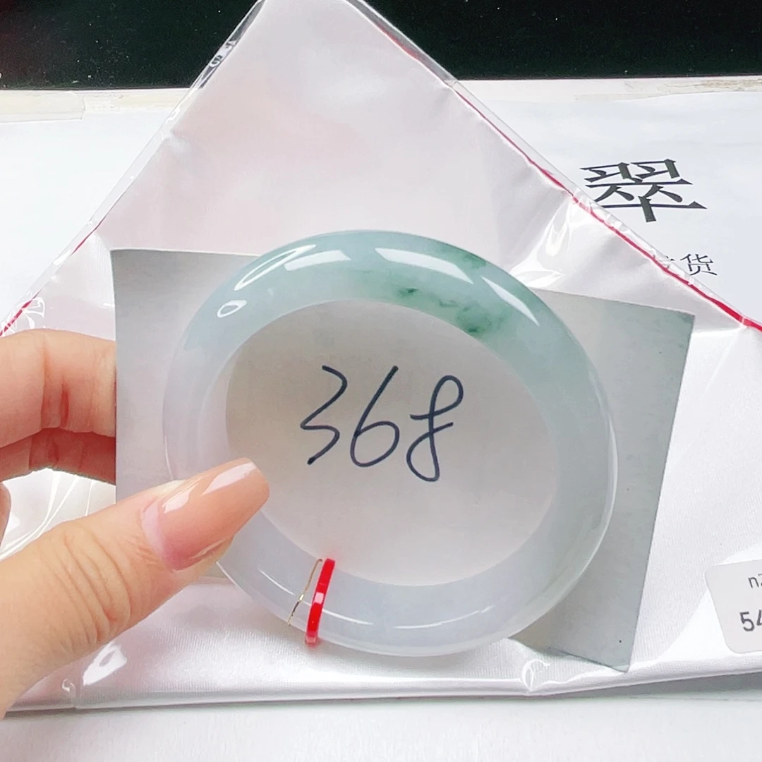 翡翠未镶嵌手镯54正圈