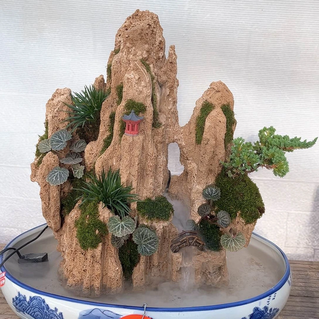 【**】吉石山水盆景全套