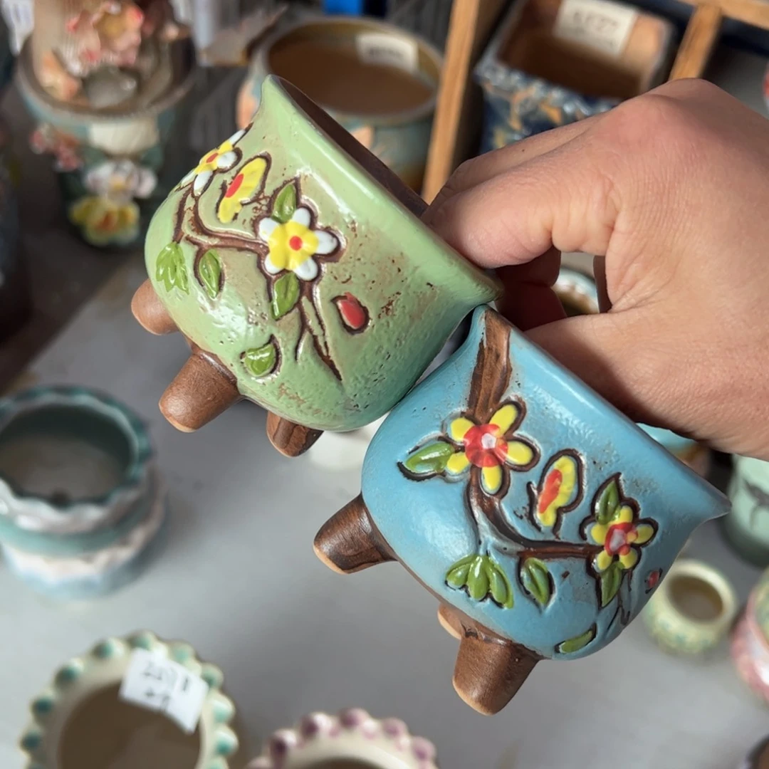 陶瓷陶瓷多肉花盆@@23