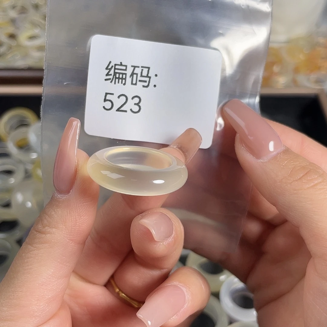 玛瑙/玉髓未镶嵌戒指523港17