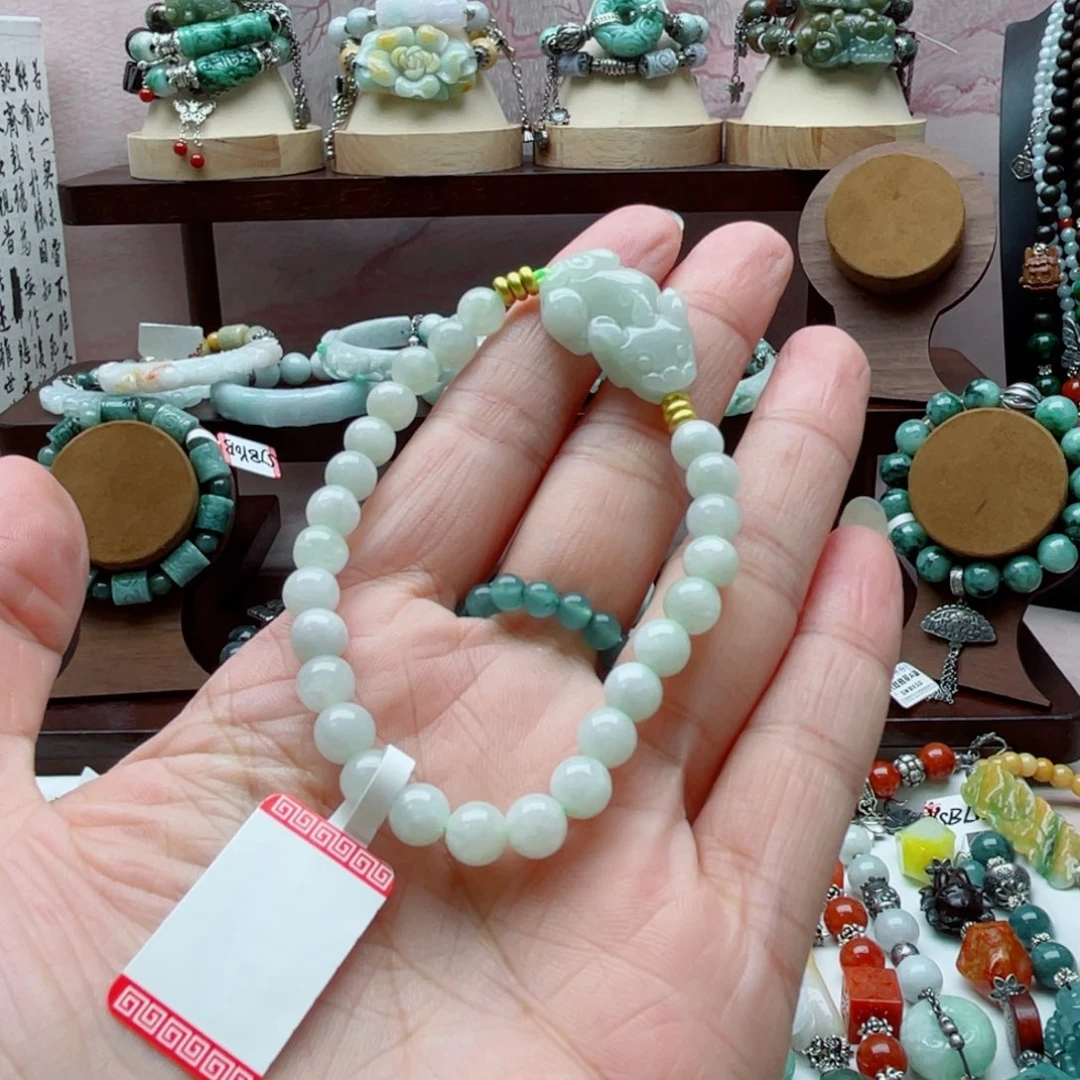 翡翠未镶嵌手链手串
