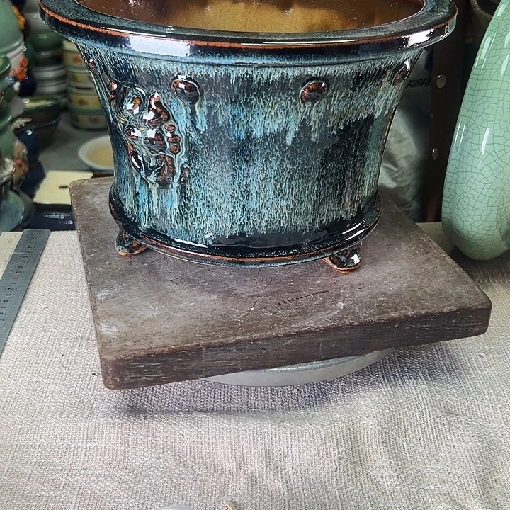 自***张泳坤堂石湾花盆陶瓷