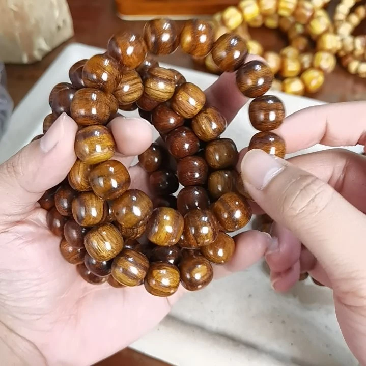 黄花梨/降香黄檀手串/手链14mm桶珠