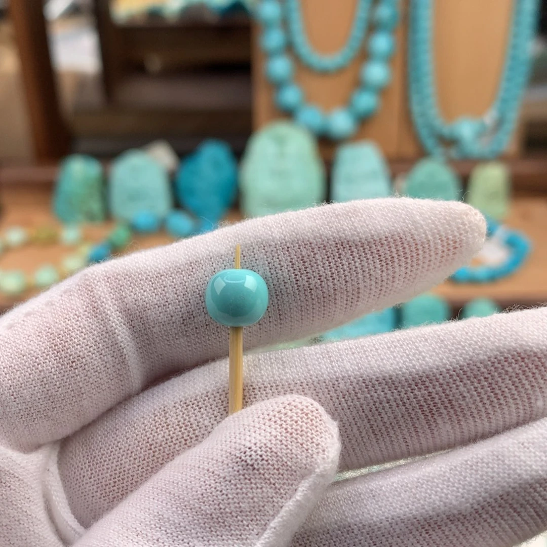 绿松石未镶嵌珠宝奇石8mm