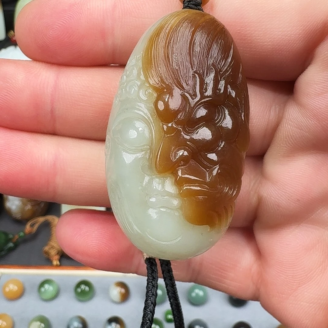 和田玉未镶嵌挂件