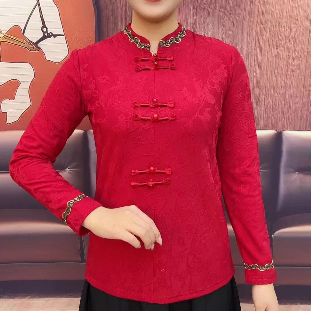 2212春季新款中国风提花小衫