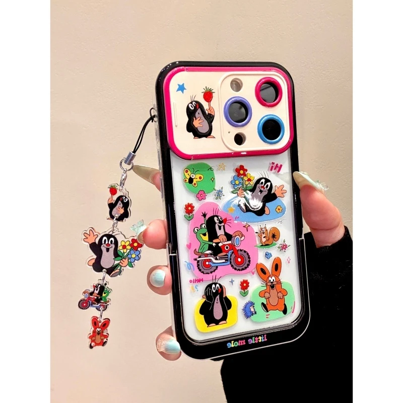 适用苹果iphone16promax推拉窗5pro创意14pro可爱13ins风手机壳