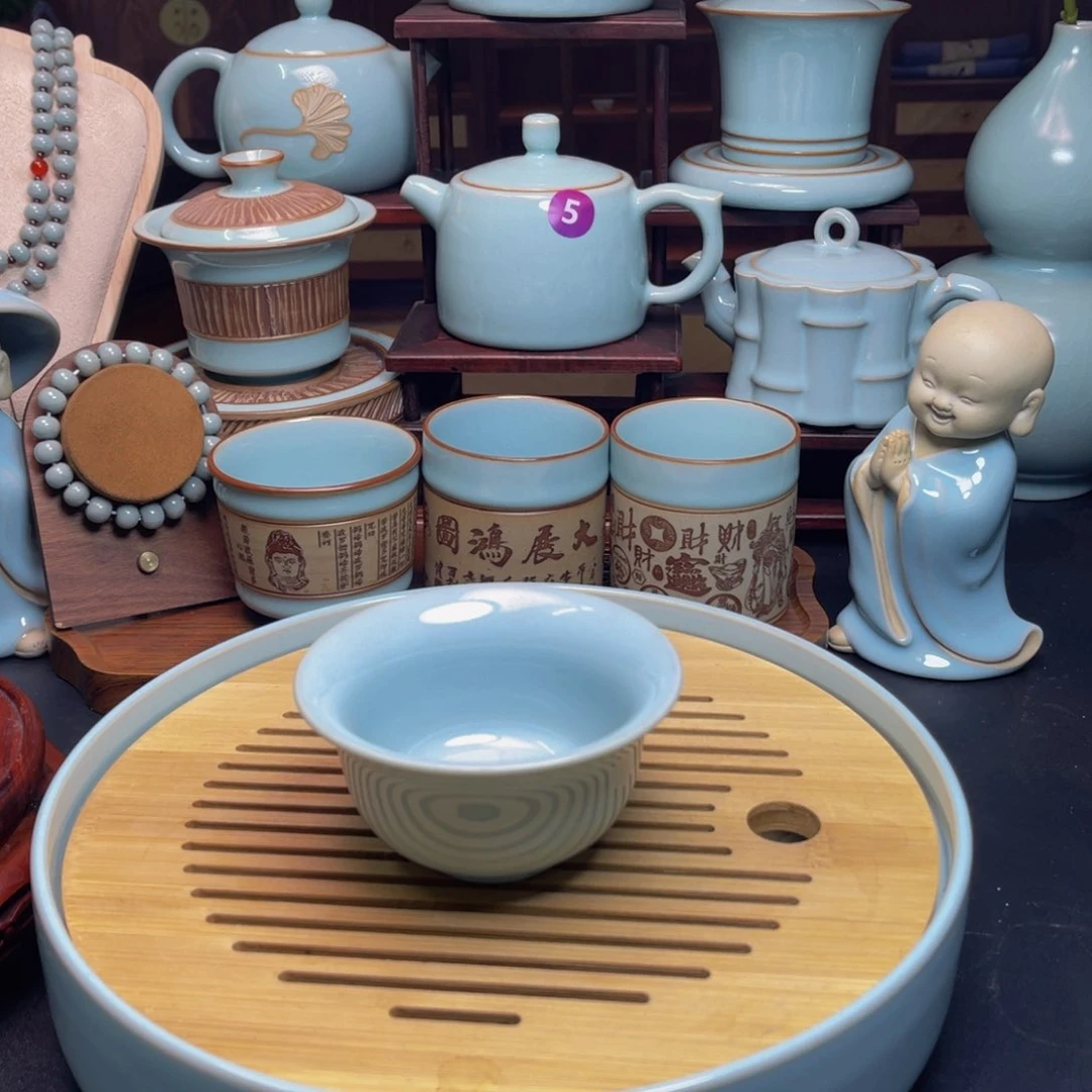 【闪购商品】摆件陶原产地汝瓷茶器专场，正品好品