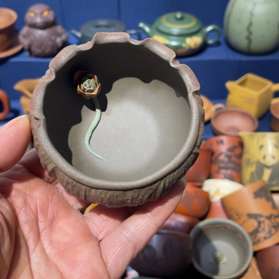 原矿紫砂手工主人杯