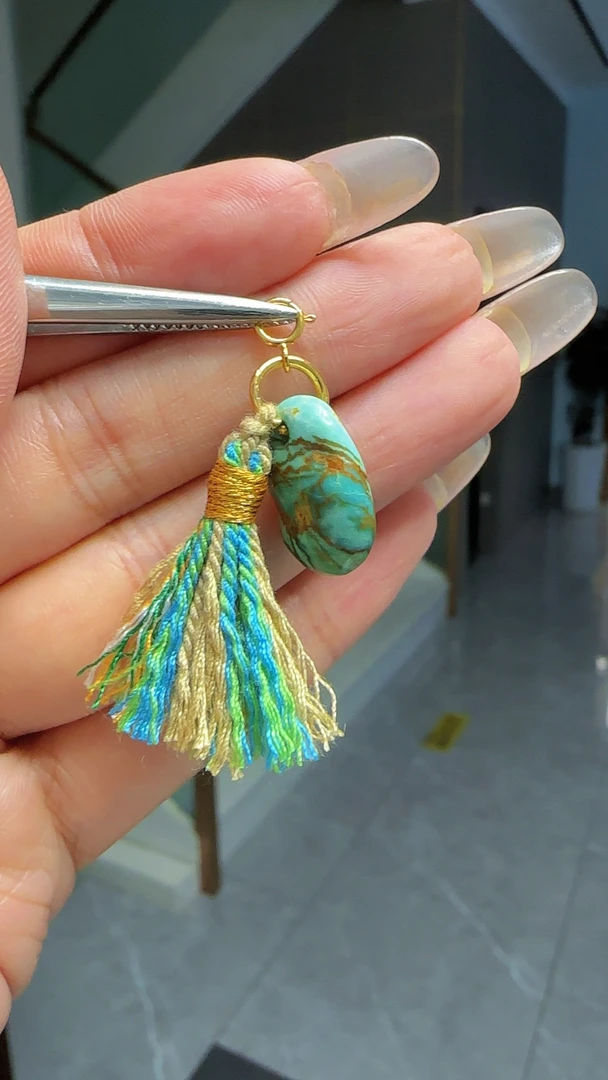 <娇丰珠宝>#385时尚简约百搭糖豆吊坠包包挂手机挂