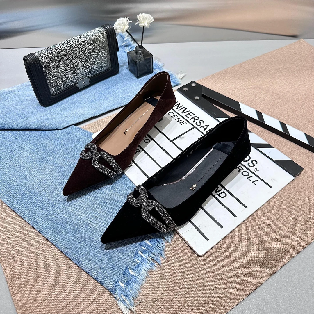 法式高跟宴会鞋女2025新款鞋子性感名媛水钻尖头浅口细跟单鞋婚鞋