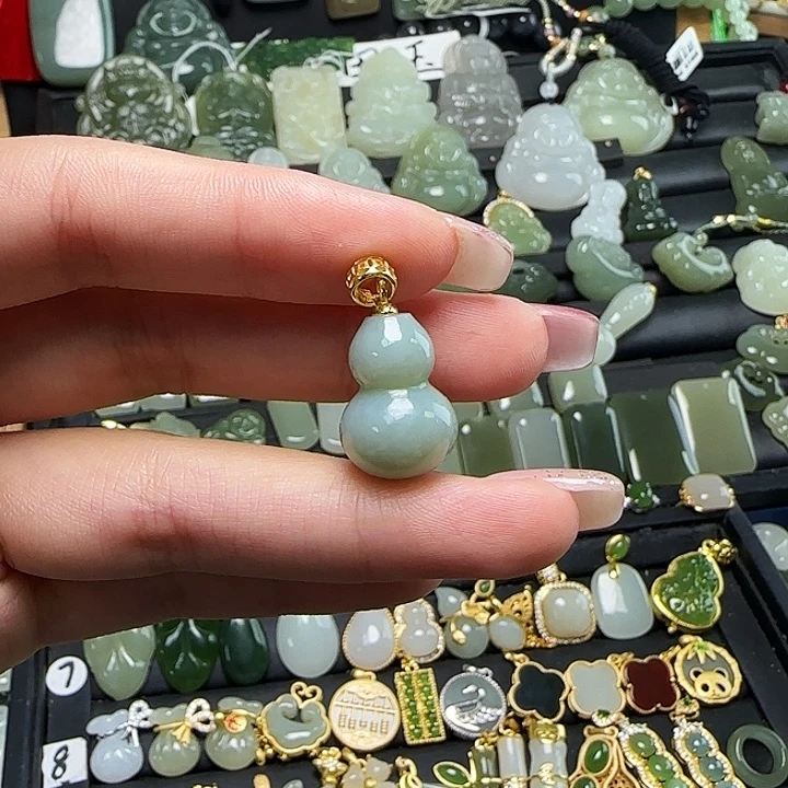 颈饰银S925镶嵌和田玉