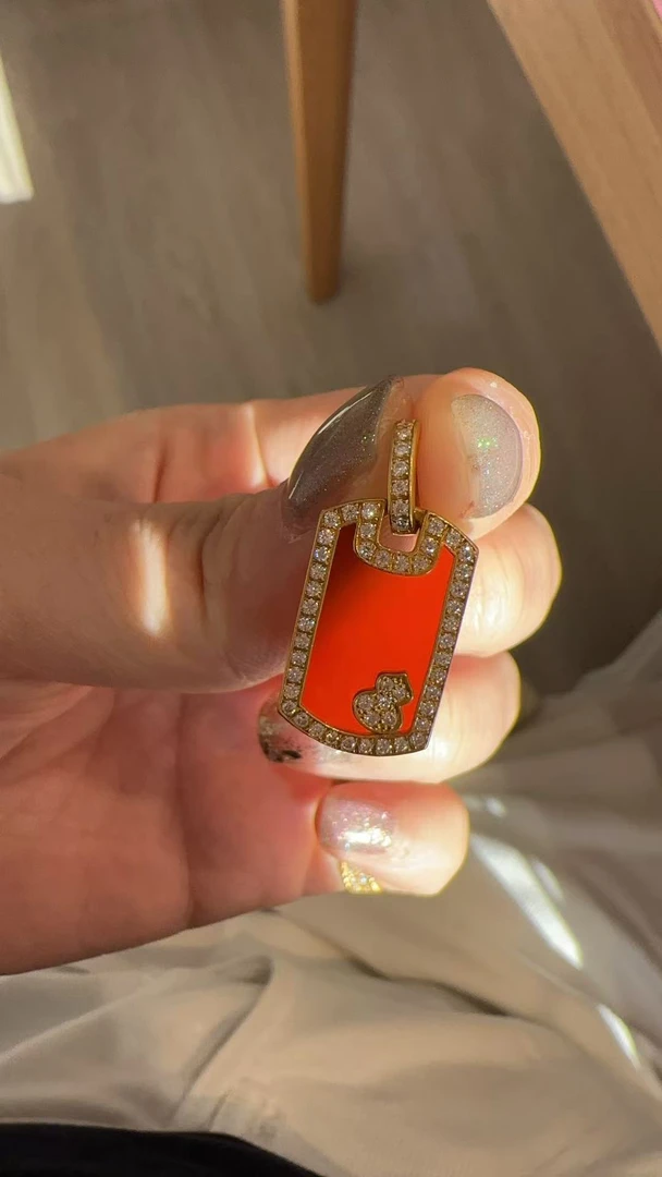 足金精品工艺吊坠