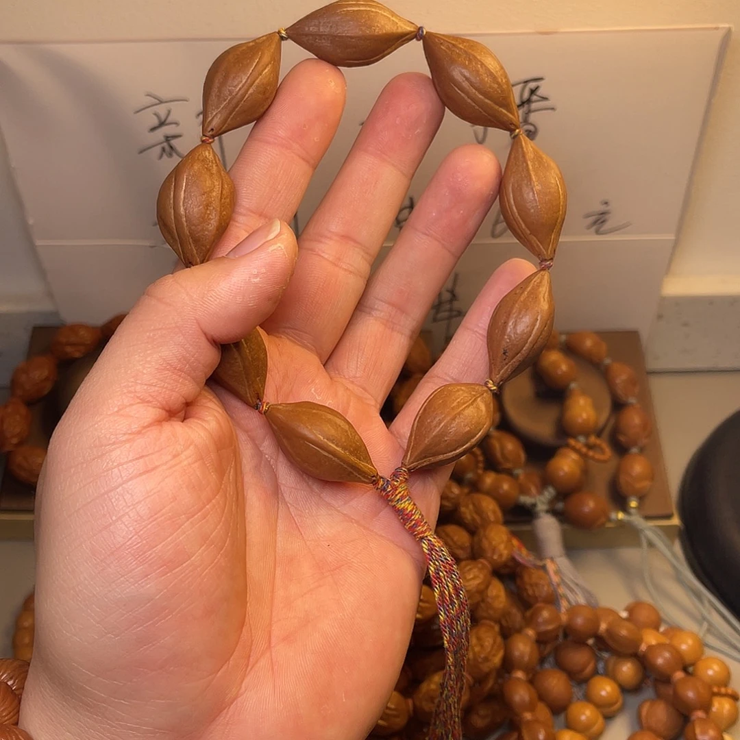 橄榄核手串/手链1730柳叶爆红