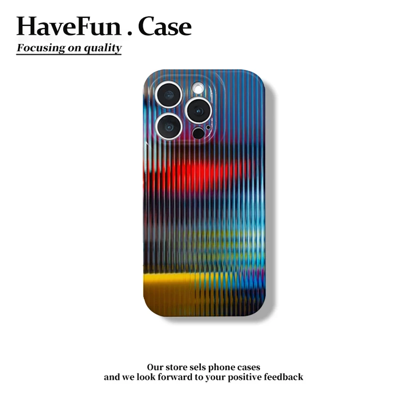 雅天立霓虹氛围感适用iPhone苹果16手机壳15菲林华为vivo小米oppo