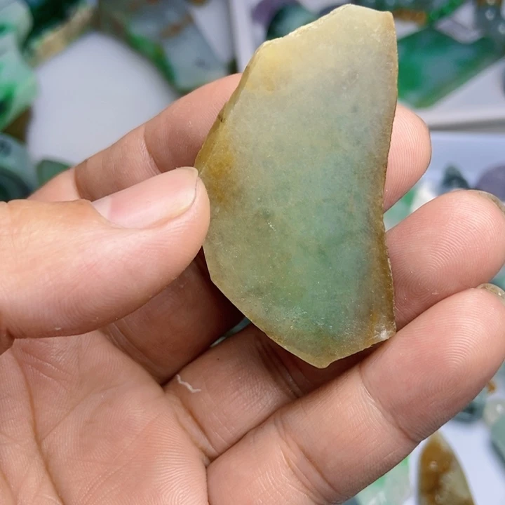 翡翠散珠天然翡翠A货挂件