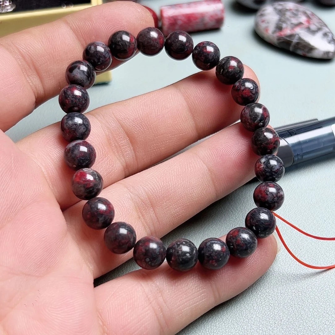 天然朱砂辰石吊坠