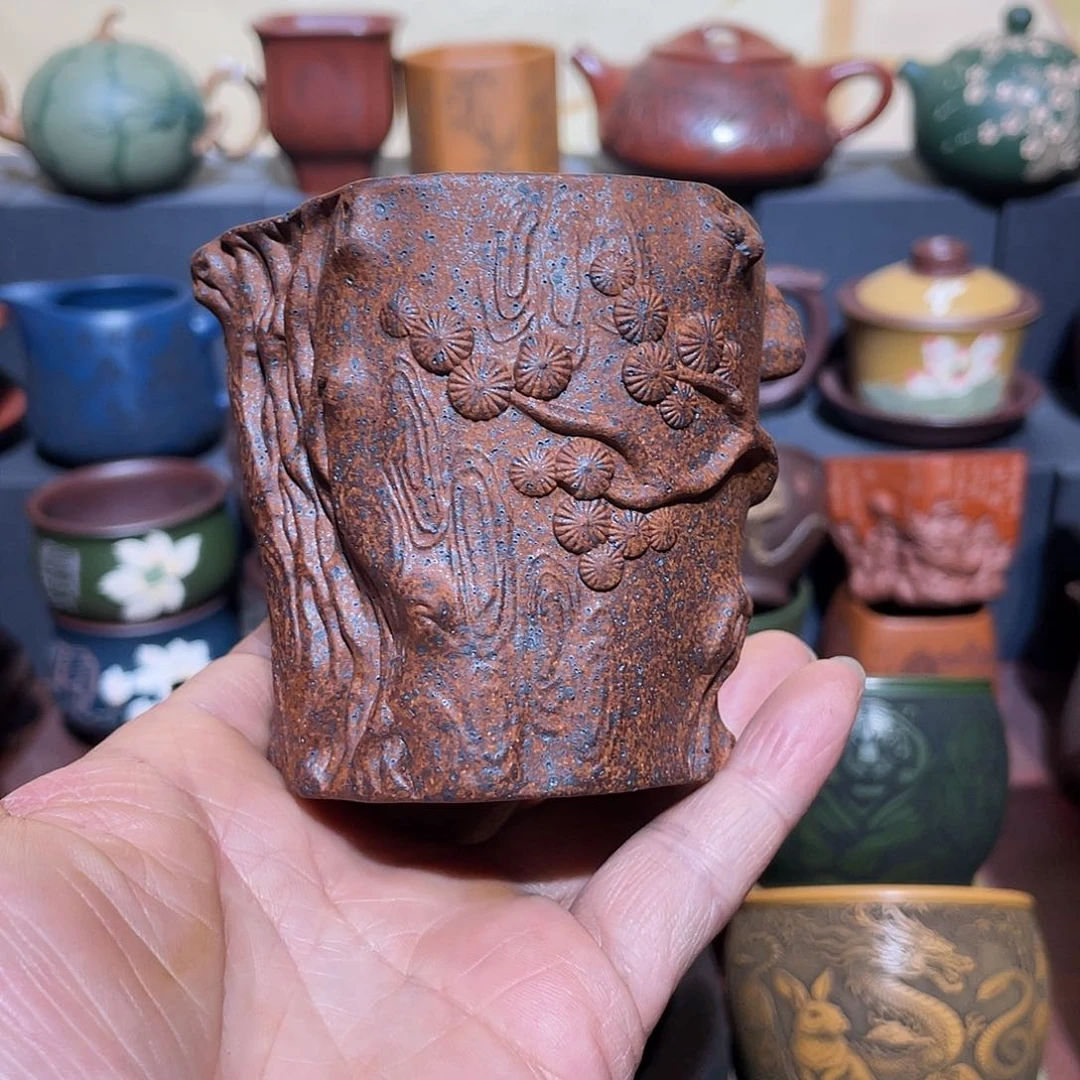 原矿紫砂手工主人杯