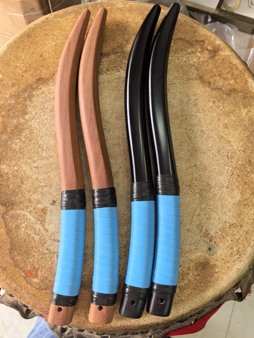 龙舟醒狮舞狮适用两头尖实木油木鼓棒鼓槌