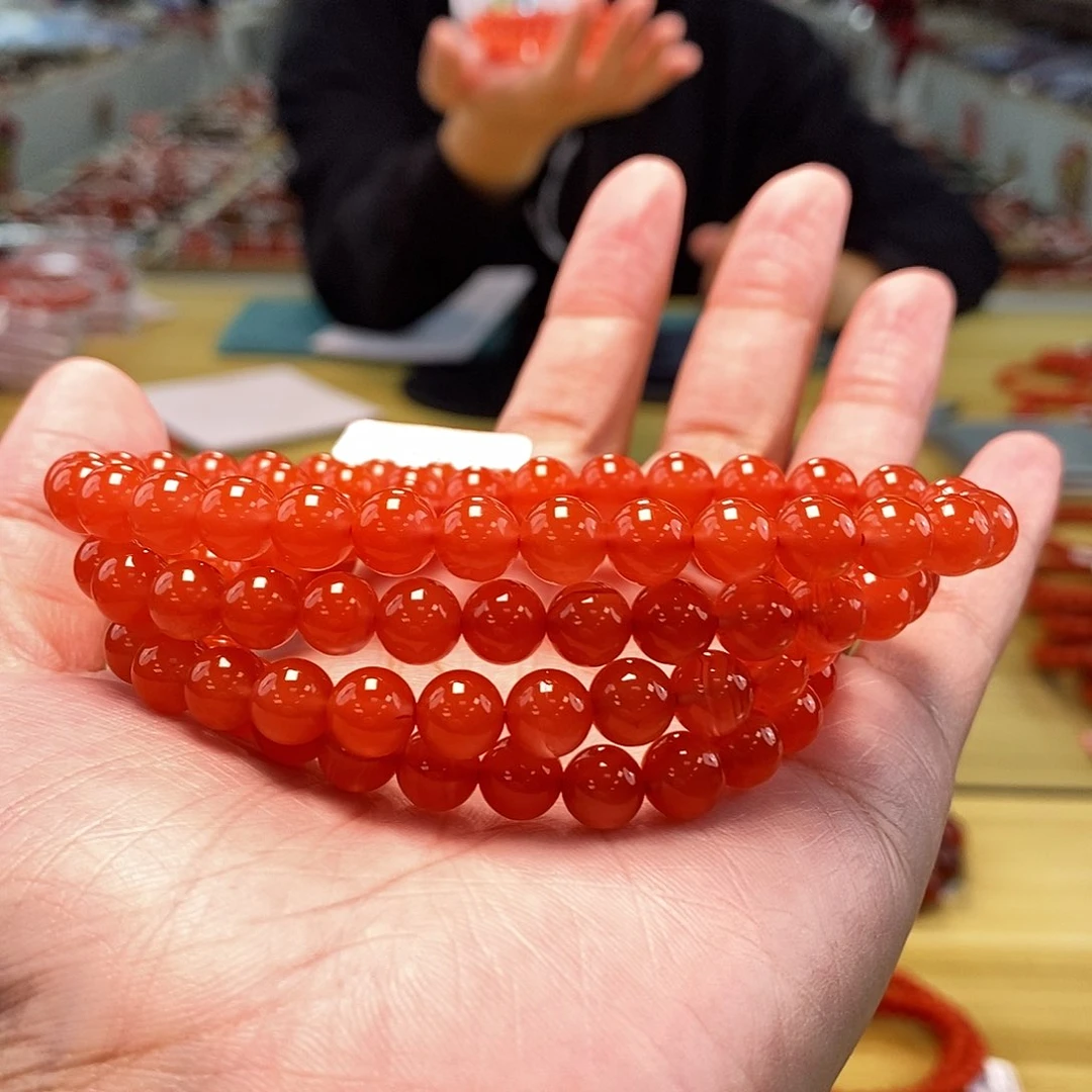 南红玛瑙7.5mm（多样性发一）未镶嵌