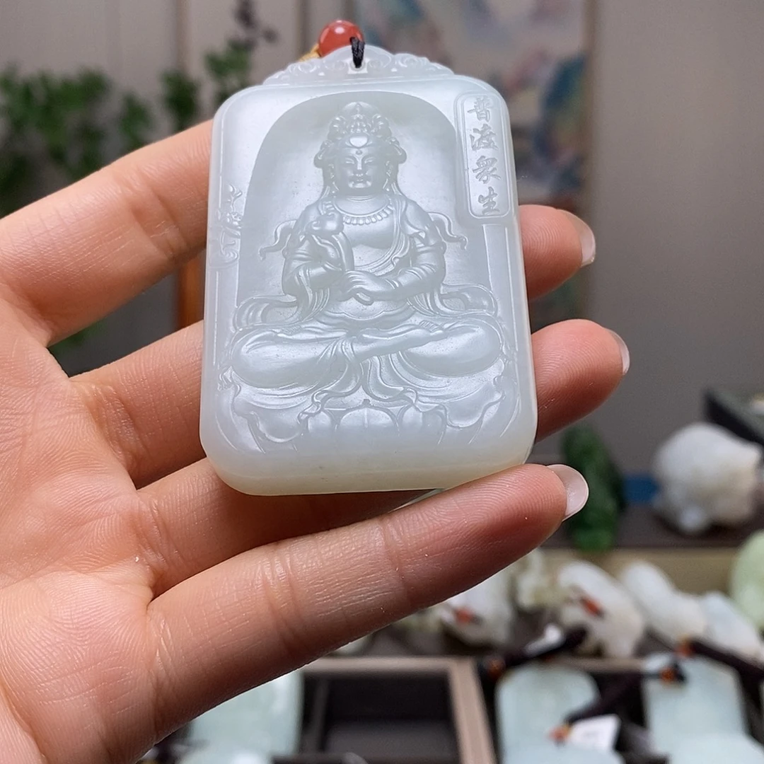 和田玉（青玉）未镶嵌颈饰