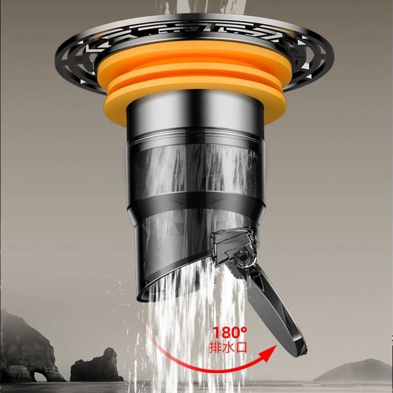 【地漏防臭翻新器】卫生间通用浴室下水道防返臭器封闭盖毛发过滤网