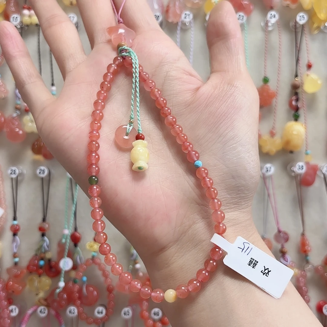 小***儿南红玛瑙未镶嵌吊坠(赠链)