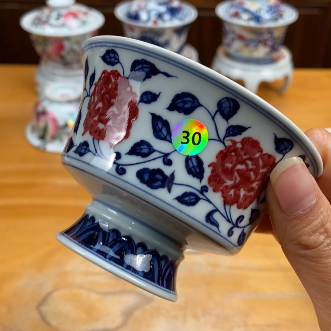 手绘现代茶具非古董