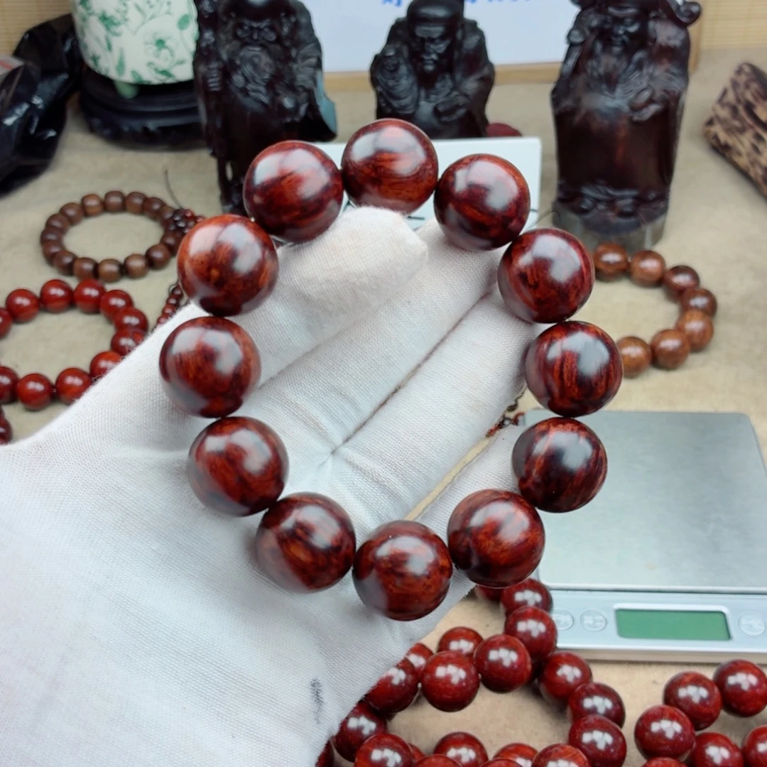 黑***夜黄花梨/降香黄檀手串/手链20黑油