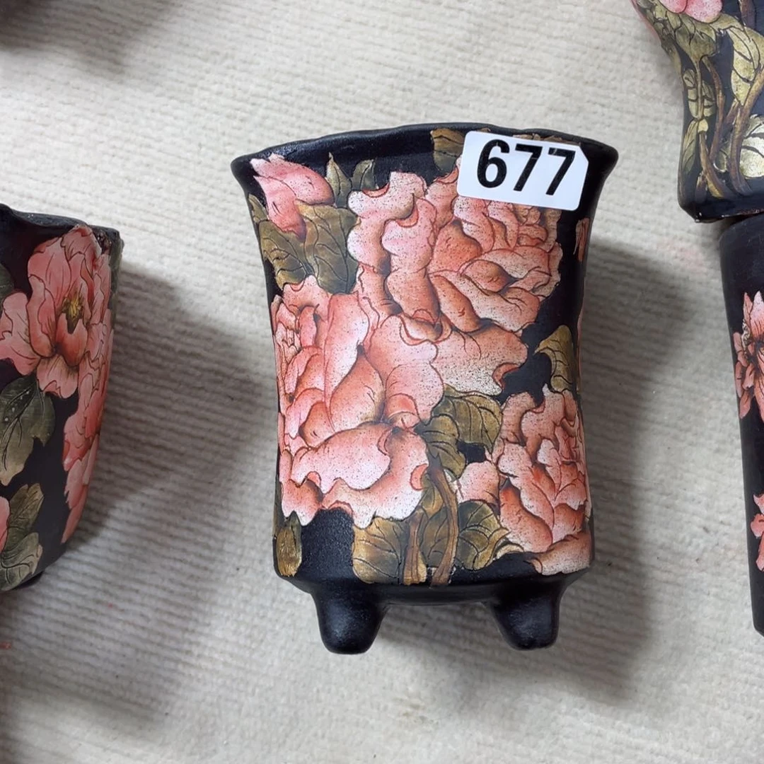 紫砂花盆猫****?陶瓷多肉花盆精品