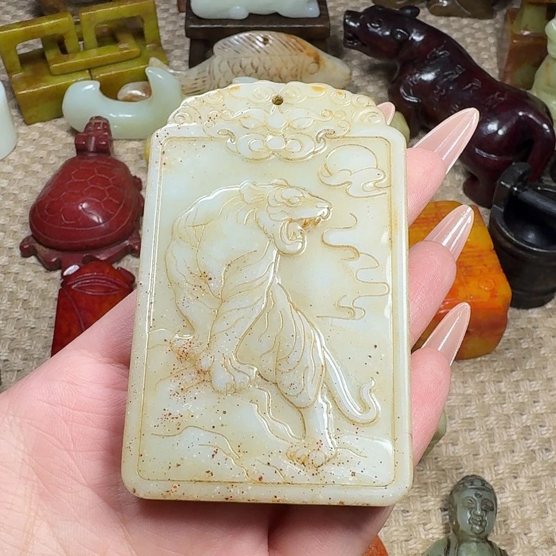 白玉菩提吊坠萧*挂件