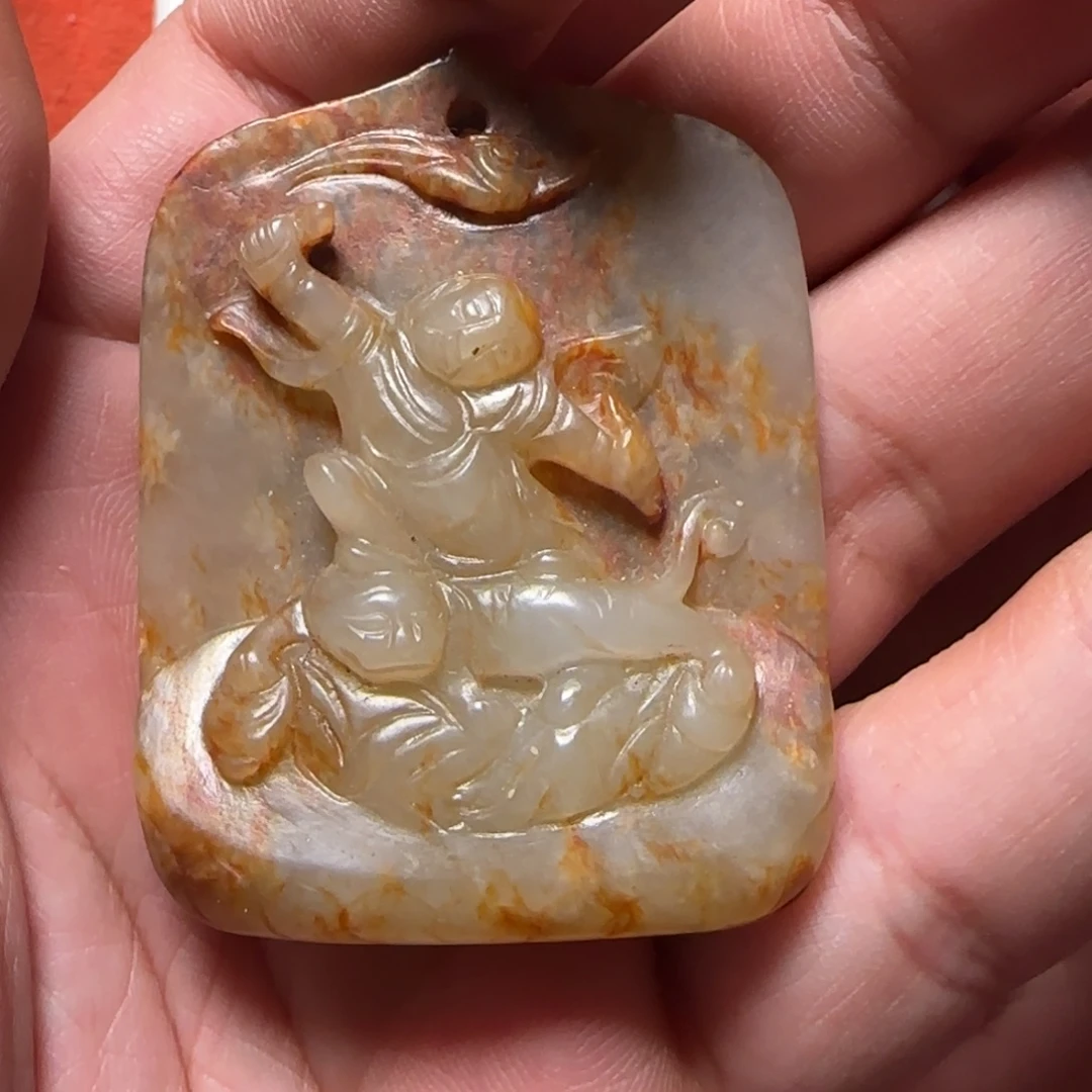 颂***毂和田玉未镶嵌挂件