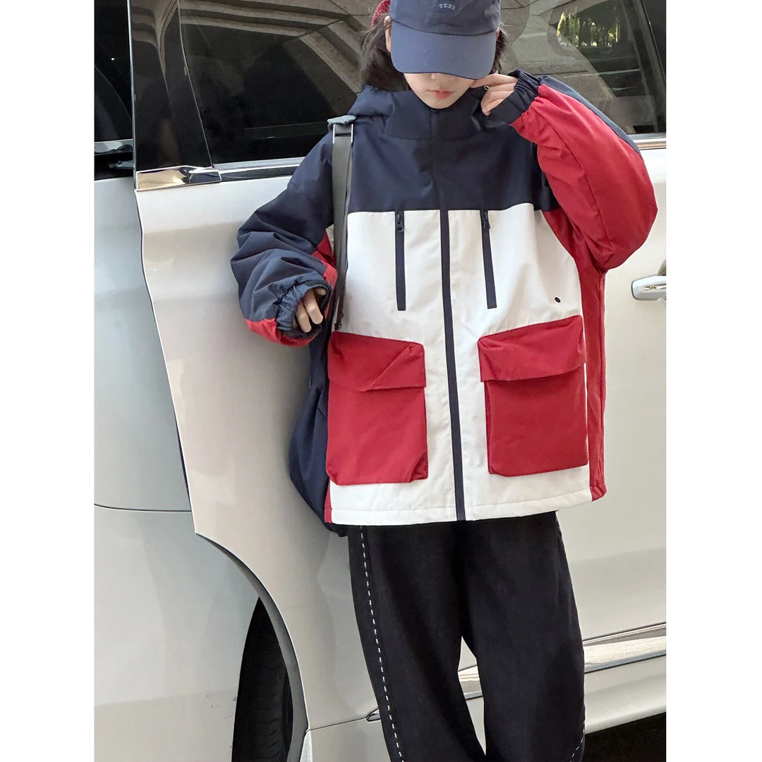 K30349孙小美三合一女童夹棉加厚棉服袄秋冬装儿童冲锋衣外套潮