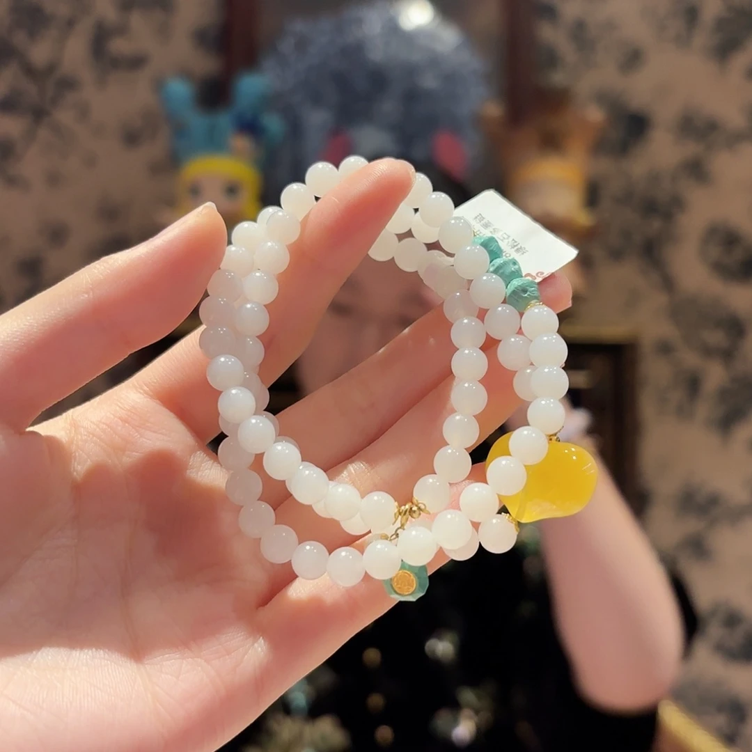 和田玉未镶嵌手链