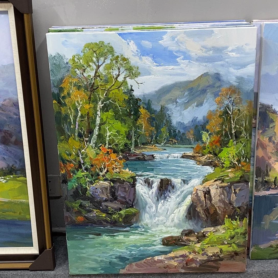 飞***悠油画画芯尺寸60x80cm