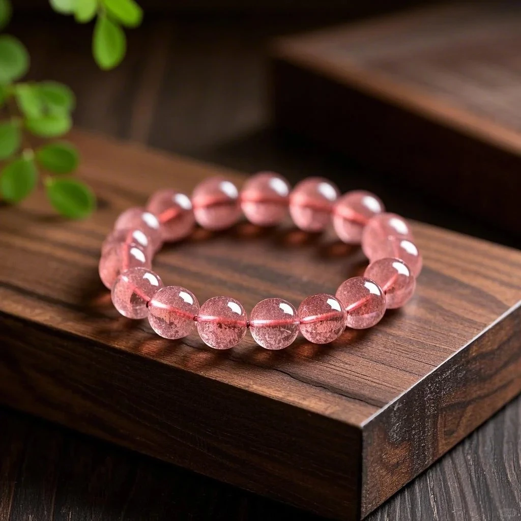 晶灵日记·坦桑尼亚草莓晶手串（多样性发其一）