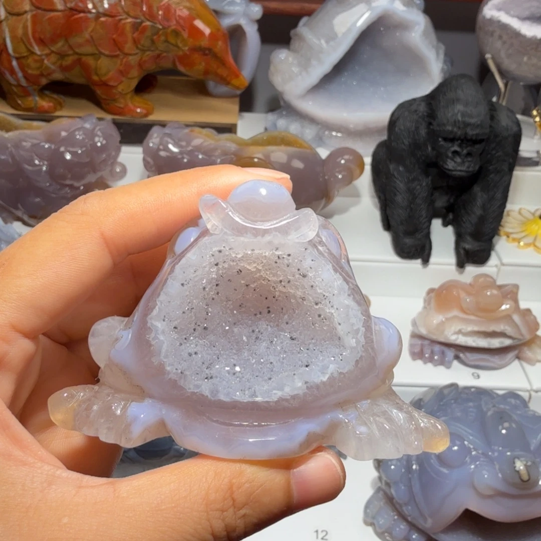 彩****玛瑙/玉髓未镶嵌挂件