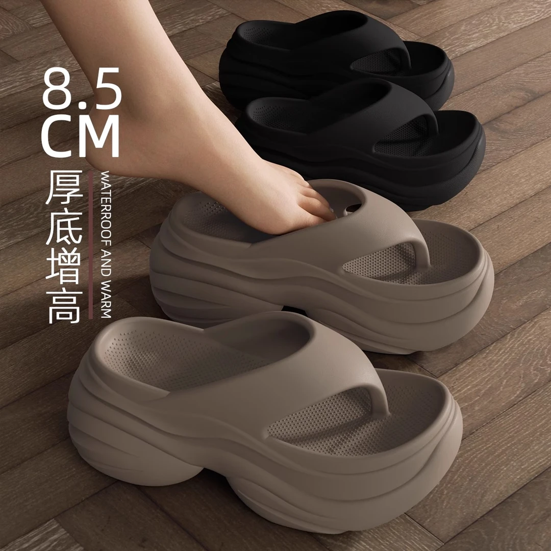 厚底人字拖鞋女夏外穿拖鞋女款2025新款爆款增高高级感防滑凉拖鞋