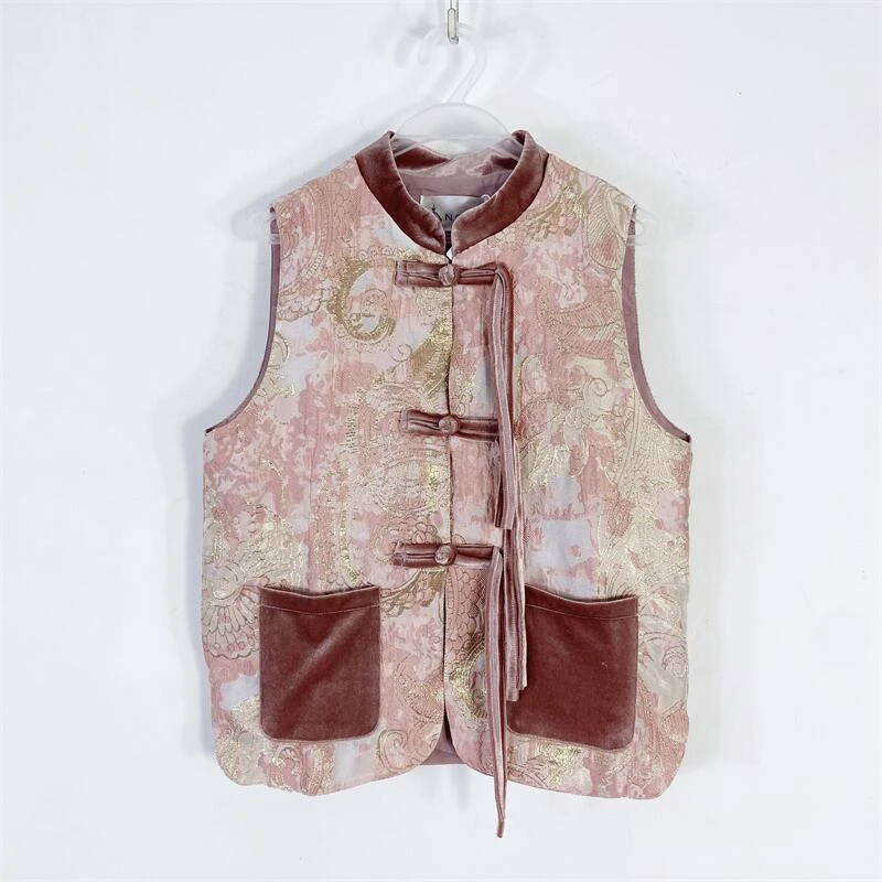 【77衣橱 】ED4213精品女装春秋款马夹【红人上新】