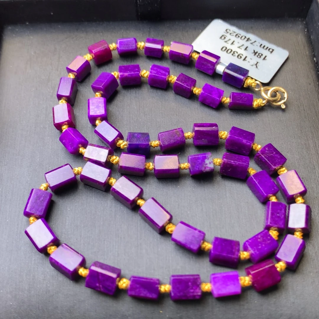 苏纪石（舒俱来）18K金镶嵌项链