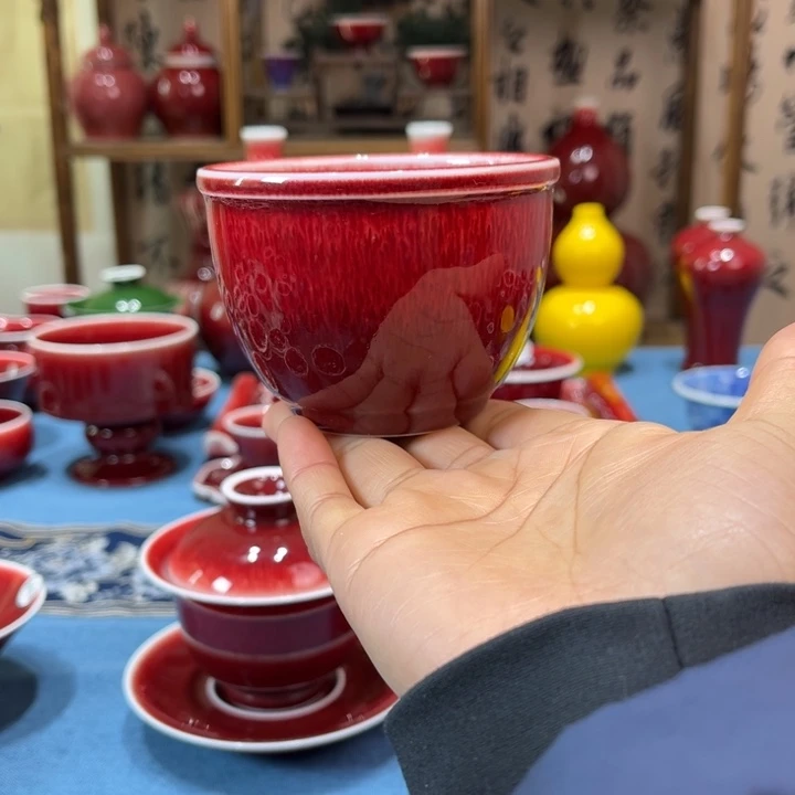 景德镇陶瓷浅行窑大缸杯全品