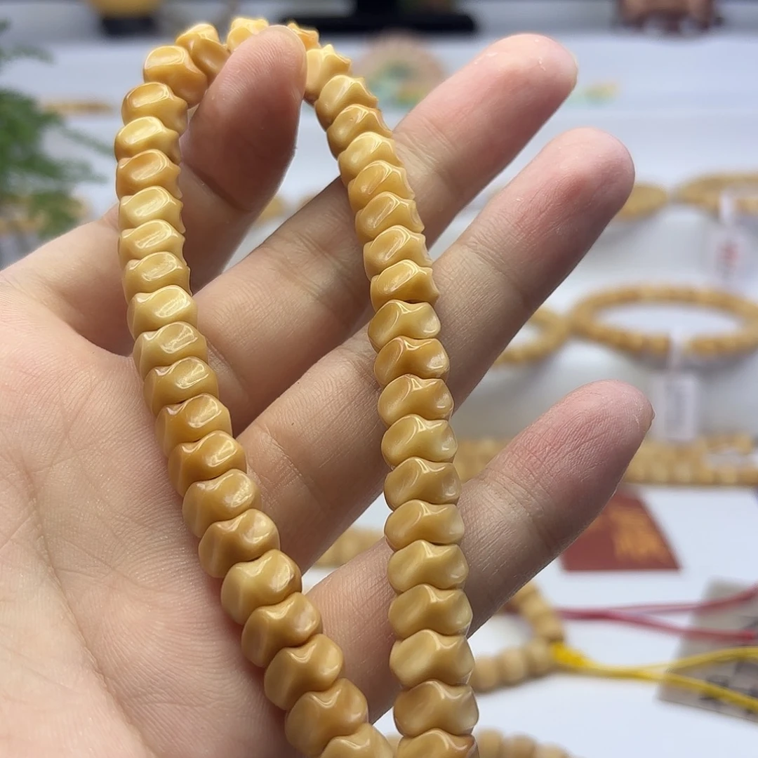 菩提根/象牙果手串艳*龙脊菩提雕刻龙骨卡9.5左右