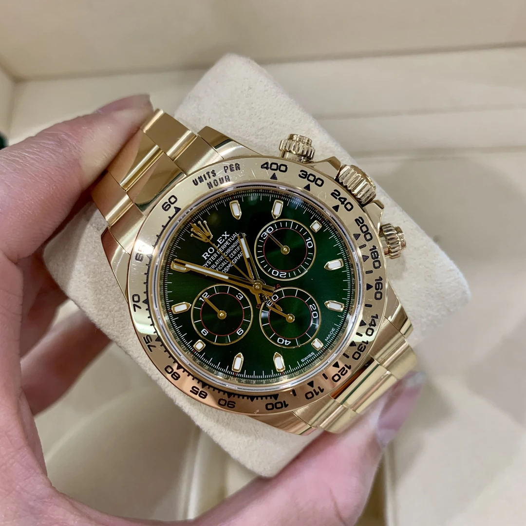 99新 Rolex/劳力士 M116508-0013绿金迪 保卡:19年3月24日