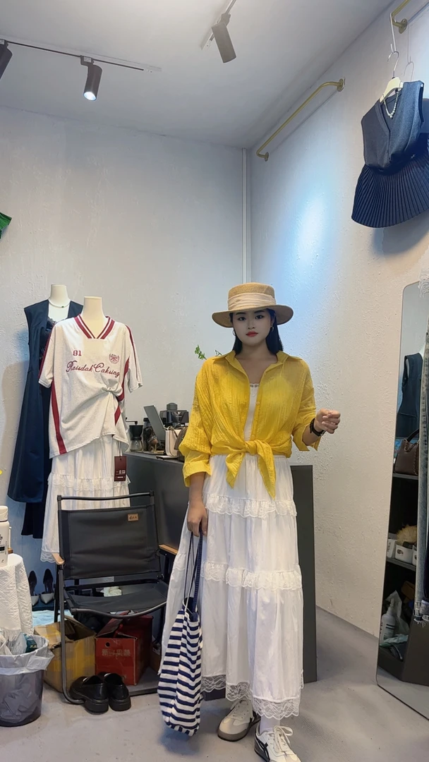 韩系简约防晒衬衫搭配夏季穿搭显瘦气质时尚韩版中长款宽松百搭