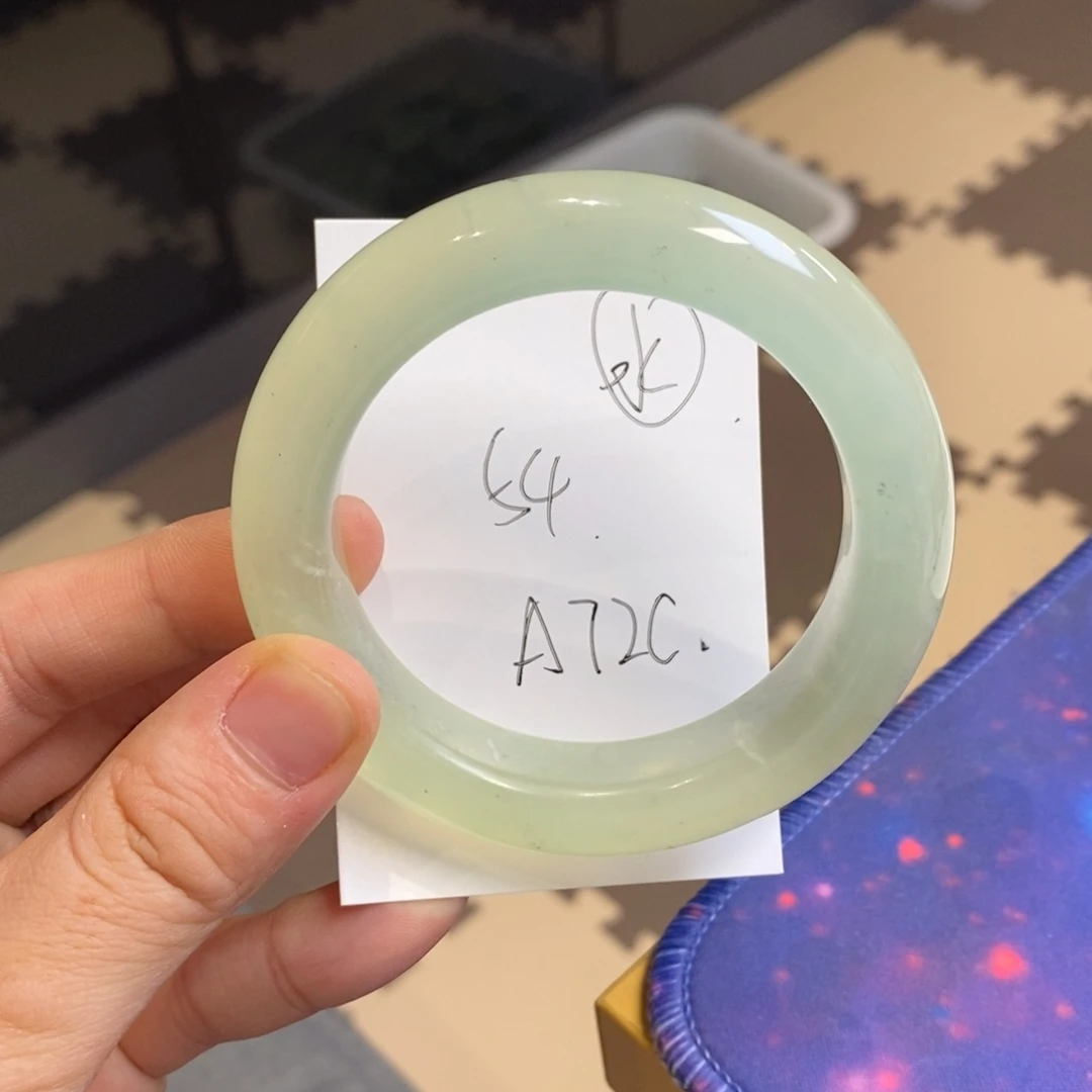 蛇纹石玉手镯未镶嵌清*