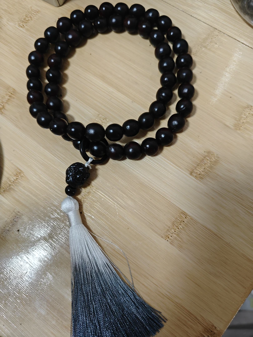 黑红木质手链纯天然无患子单珠12+MM54颗近正圆精品