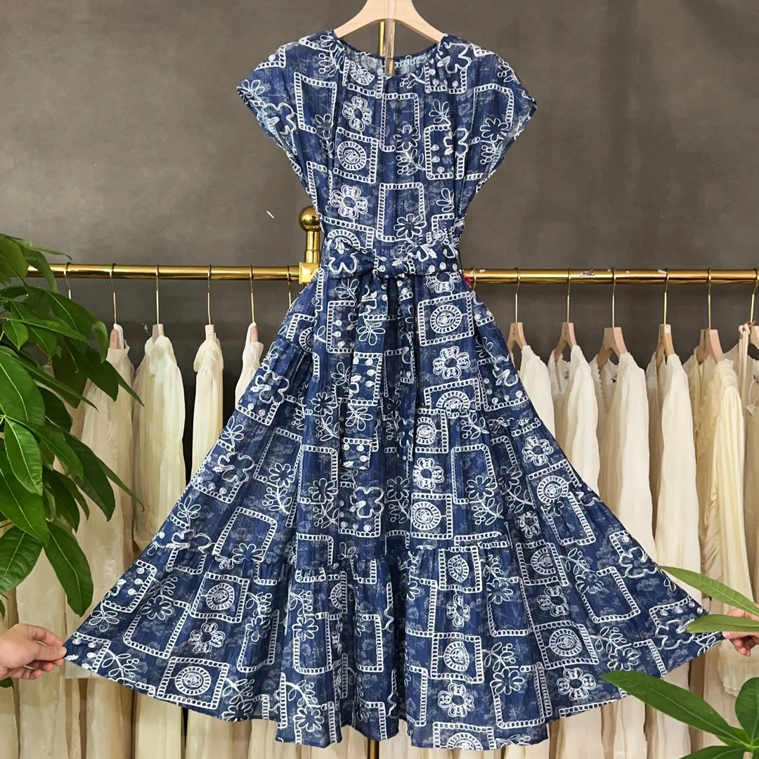 【RG6601】2025新款夏季洋气法式时尚气质日常百搭显瘦新款连衣裙