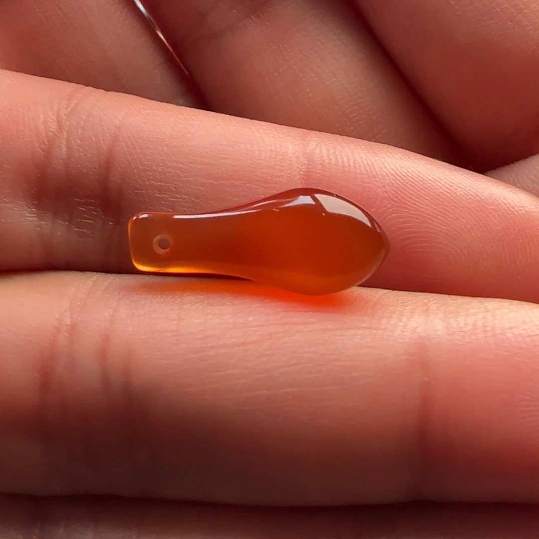 南红玛瑙卡子未镶嵌晗*