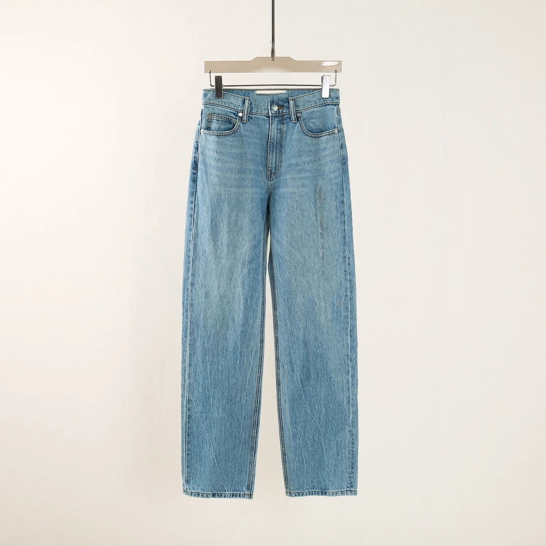 【3124】 25夏季新款设计师款 字母镂空牛仔裤